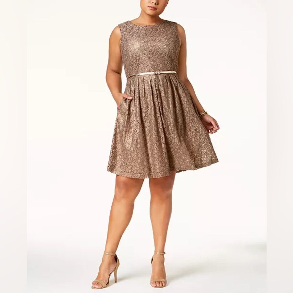 Ellen Tracy lace fit & flare dress